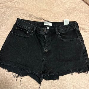 Abercrombie and Fitch High Rise Mom Shorts Curve Love